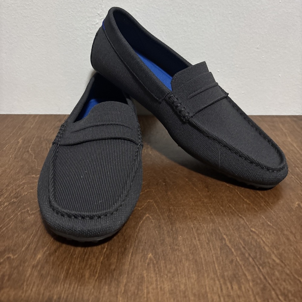 Rothy's The Driving Loafer Navy Blue Slip On Shoes Men's Size 12 New Without Box